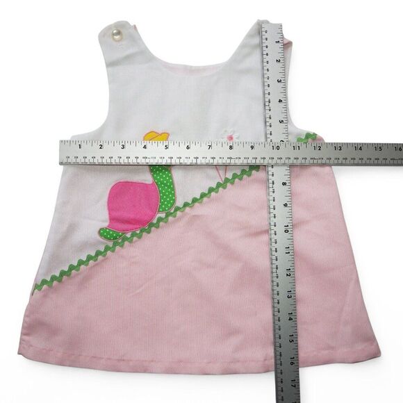 Vintage Garden Snail Two Piece Sleeveless Dress and Bloomer Set Toddler 4 - Picture 5 of 9